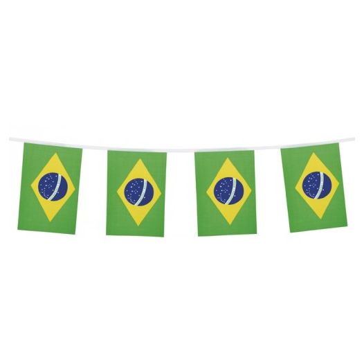 Vlaggenlijn brazilaanse vllag 3m1 stof