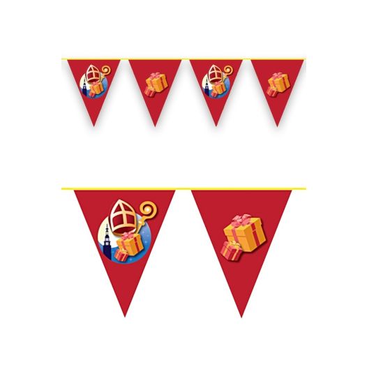Vlaggenlijn Sinterklaas versiering 10m