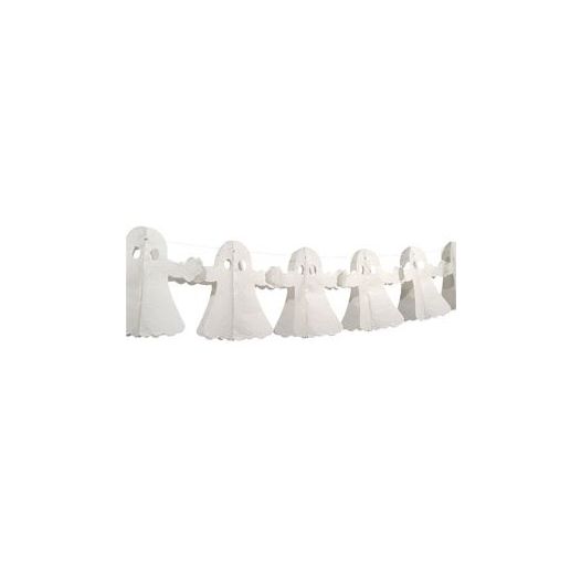 Papieren witte slinger Spoken Halloween 4 m