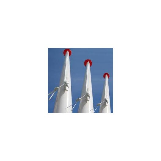 Vlaggenmast Polyester 8 meter Conisch 115-65mm doorsnee compleet