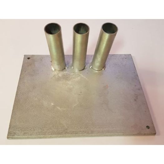 Halstandaard drieling van staal 30mm