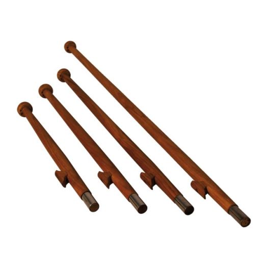 Vlaggenstok teak 75cm-25mm | Vlaggenclub