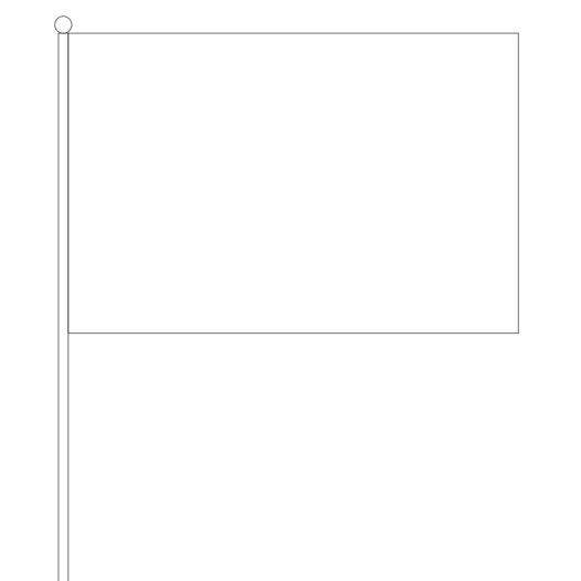 witte zwaaivlag 20x30cm