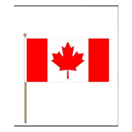 zwaaivlag Canada 15x22,5cm met stoklengte van 30cm