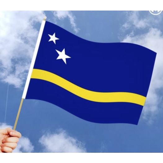 Zwaaivlag curacao 30x45cm