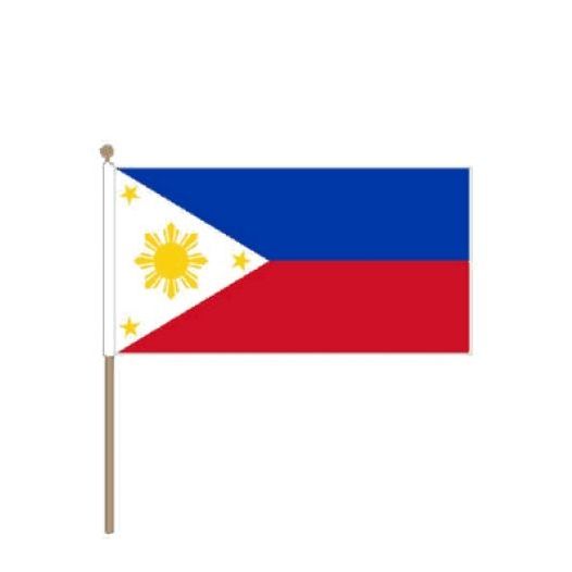 Zwaaivlag Filipijnen 30x45cm, stoklengte 60cm