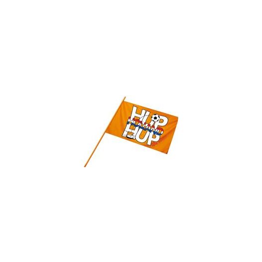 Hup Holland zwaaivlag stok 60cm voor EK WK