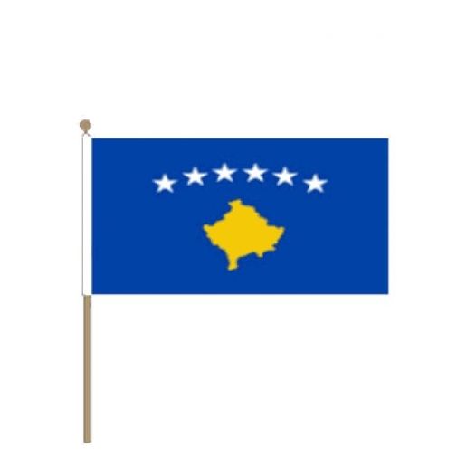 Zwaaivlag Kosovo 30x45cm