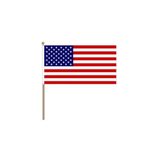 Zwaaivlag Amerika, VS, USA 15x22,5cm, stoklengte 30cm