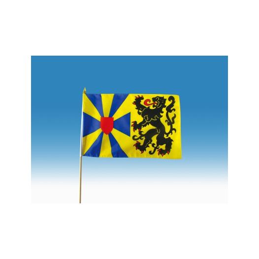 Zwaaivlag West Vlaanderen 30x45 zwaaivlaggen