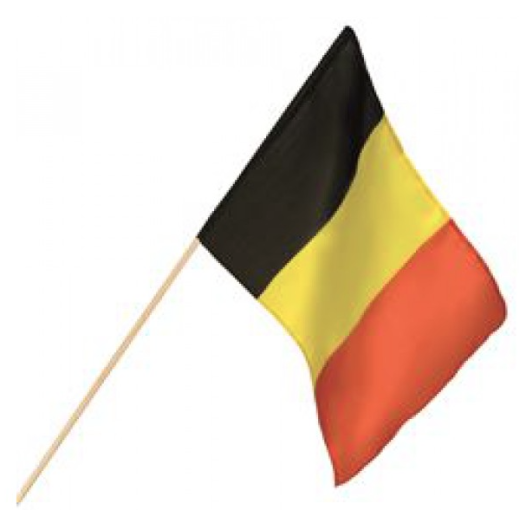 Zwaaivlag België, Belgische zwaaivlaggen 30x45cm luxe
