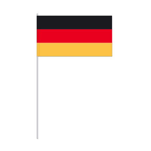 zwaaivlag Duitsland | Duitsland zwaaivlaggen 17x20cm plastic