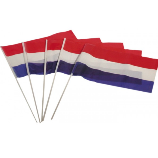 zwaaivlag Nederland | Nederland zwaaivlaggen 17x20cm plastic