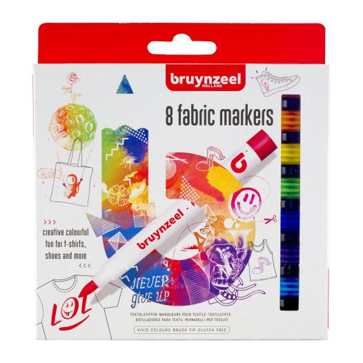 8 textiel markers Bruynzeel