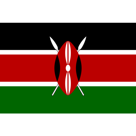vlag Kenia 100x150cm - Spunpoly