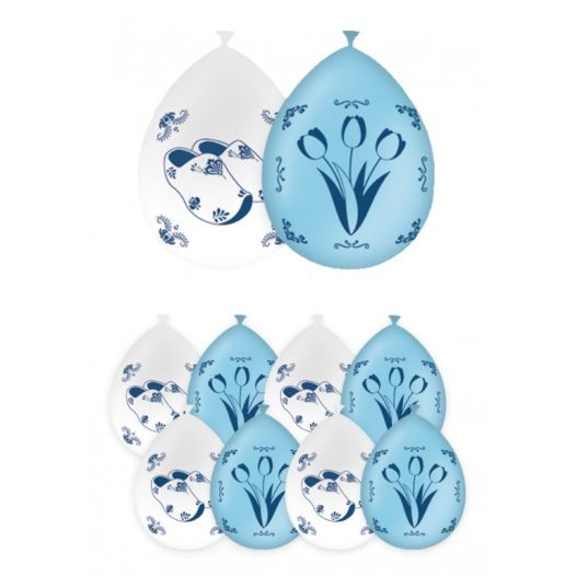 Ballonnen Delfts Blauw - 8 stuks