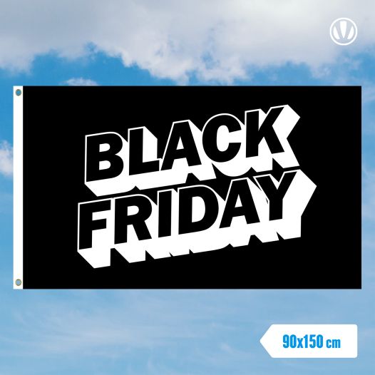 Black Friday vlag 90x150cm | Best value