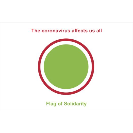 I support the fight against COVID-19 | Flag of Solidarity