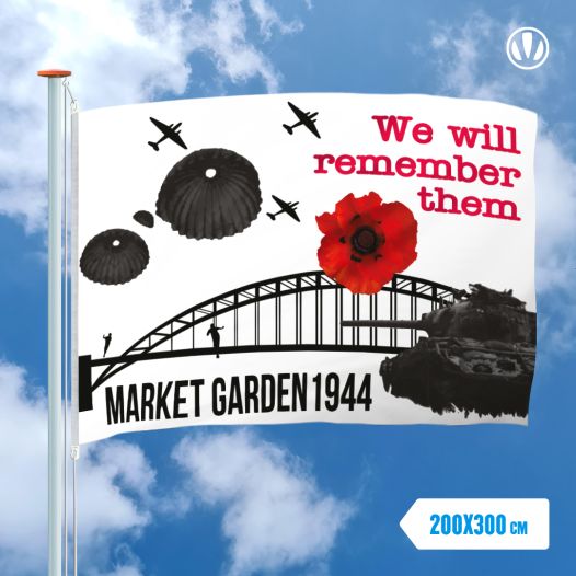 Herdenkingsvlag Operatie Market Garden 200x300cm
