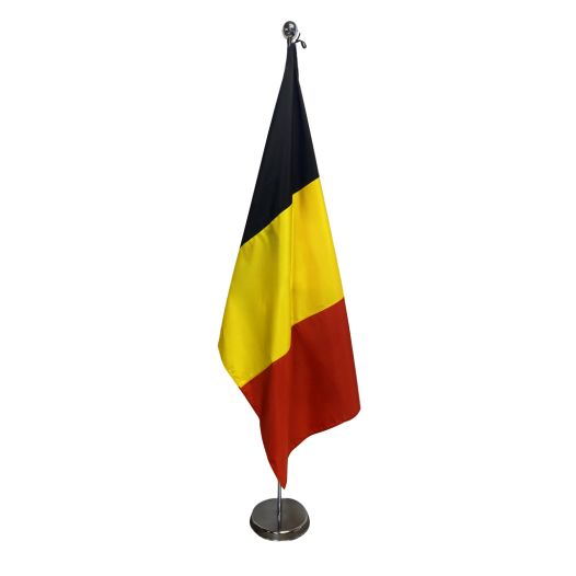 Luxe Belgishe vlag gemaakt van puur zijde