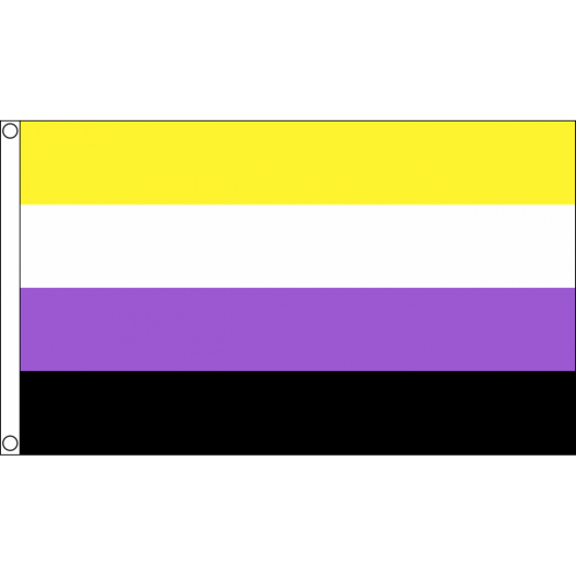Non Binaire Vlag Non binairy 60x90