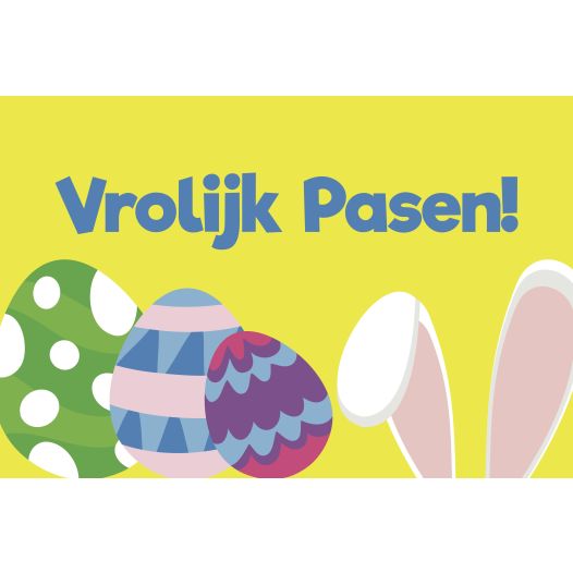 Vlag Vrolijk Pasen 120x180cm