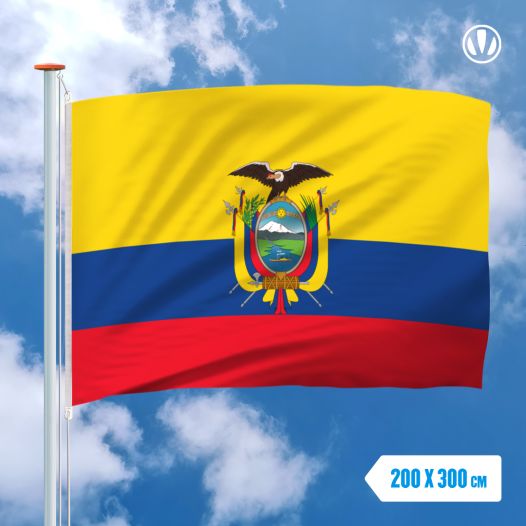 Vlag Ecuador 200x300cm - Spunpoly