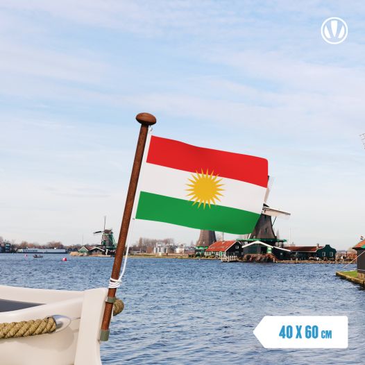 Vlag Koerdistan 40x60cm