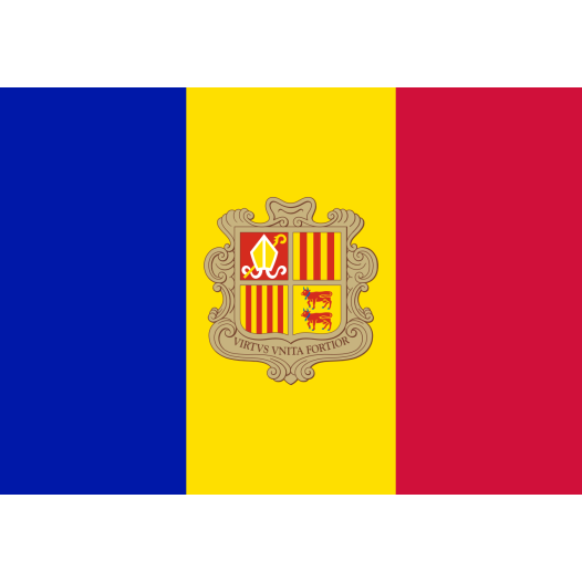Vlag Andorra 50x75cm