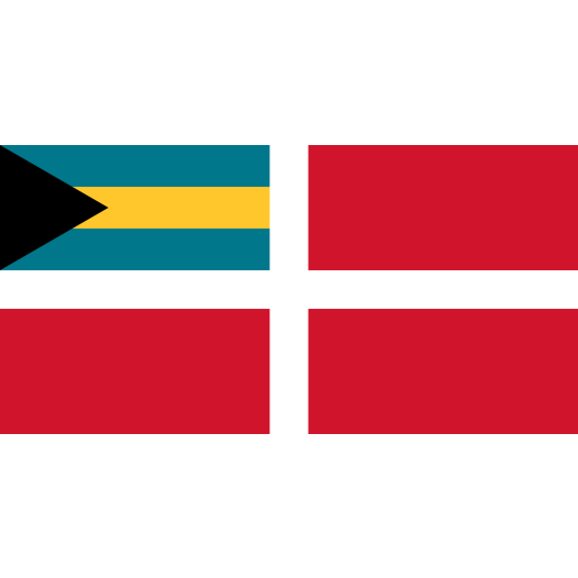 Vlag Bahama's Koopvaardij 200x300cm