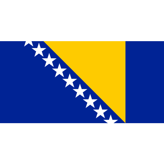 Vlag Bosnische vlag 100x150cm - Glanspoly