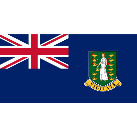 Vlag Britse Maagdeneilanden 50x75cm