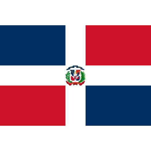 Vlag Dominicaanse Republiek 30x45cm