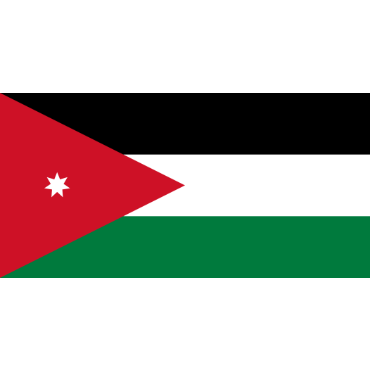 Vlag Jordanië 50x75cm