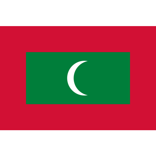 Vlag Malediven 30x45cm