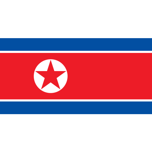 Vlag Noord-Korea 50x75cm