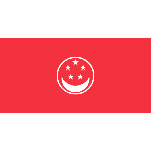 Vlag Singapore Koopvaardij 50x75cm