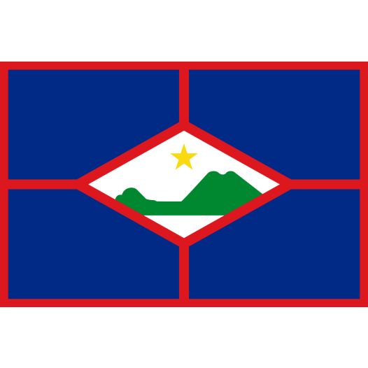 Vlag Sint Eustatius 70x100cm spunpoly