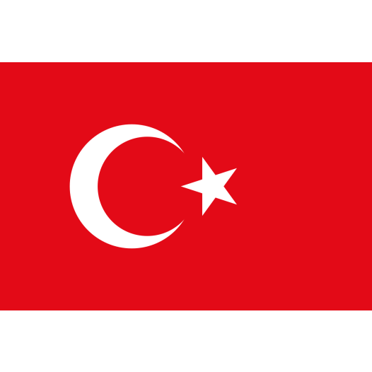 Vlag Turkije 225x350cm - Glanspoly