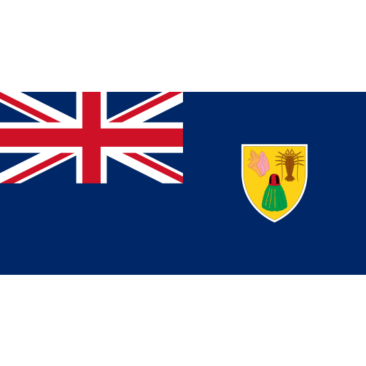 Vlag Turks en Caicoseilanden 70x100cm