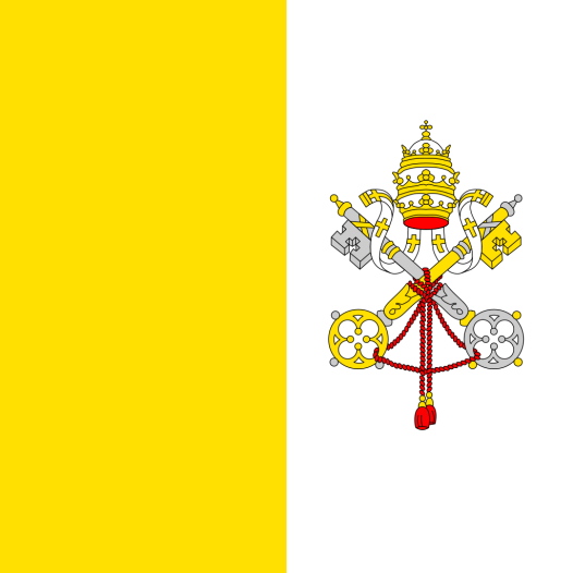 Vlag Vaticaanstad 225x350cm Glanspoly
