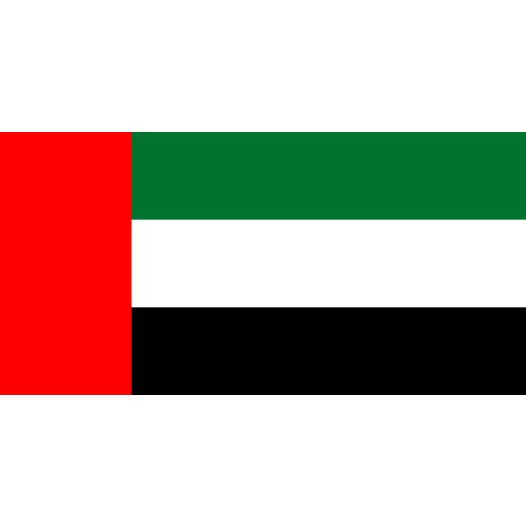 Grote Bootvlag Verenigde Arabische Emiraten 50x75cm