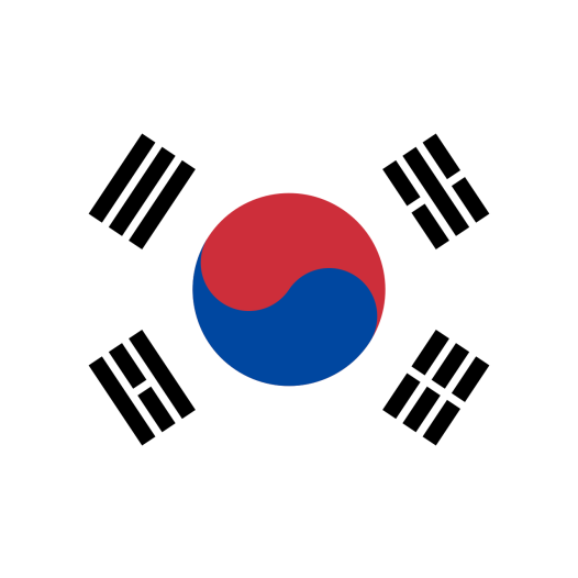 Vlag Zuid Korea 30x45cm