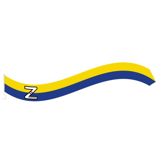 Wimpel Zandvoort race - 18x165cm met koord en lus