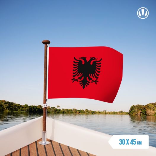 Albanese vlag 30x45 Albanie gastenvlag