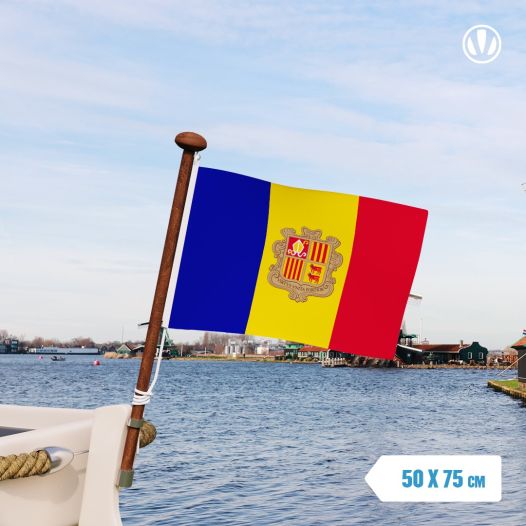 Grote Bootvlag Andorra 50x75cm