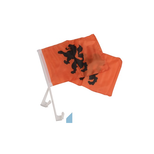Holland Autovlag Oranje met Leeuw per 2 stuks