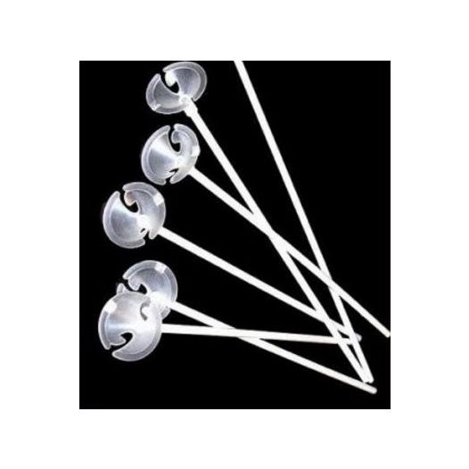 Ballonstokjes plastic, 100 stuks