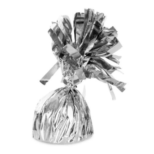 Ballonnen gewichtje Zilver, 140g, 6cm doorsnede