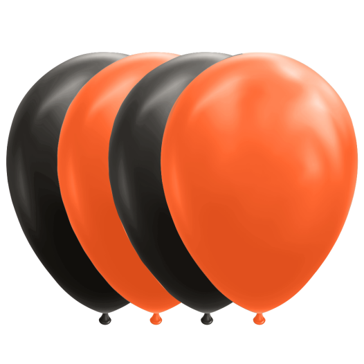 Ballonnen Oranje Zwart